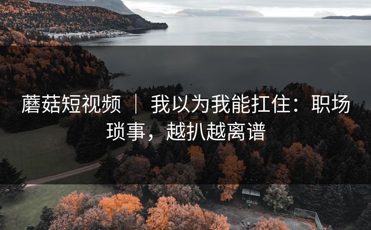 蘑菇短视频 ｜ 我以为我能扛住：职场琐事，越扒越离谱